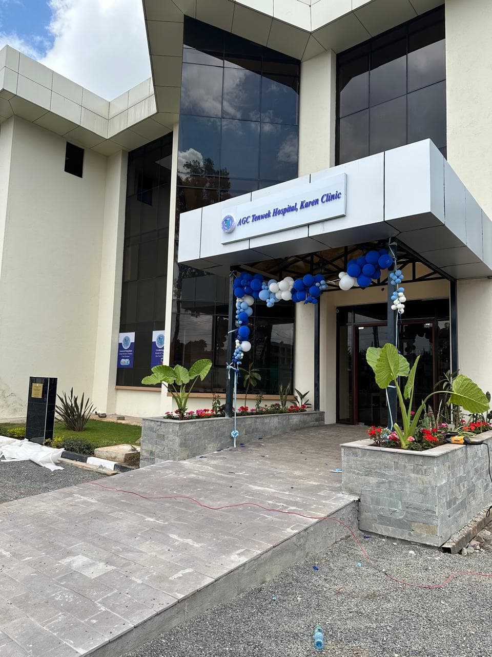 Entrance to AGC Tenwek Hospital Karen Clinic